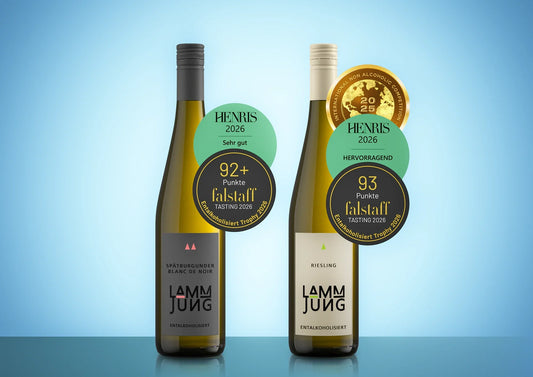 Blogbeitragsbild: Falstaff Bestbewertungen für unsere alkoholfreien Weine: Qualität auf Spitzenniveau 