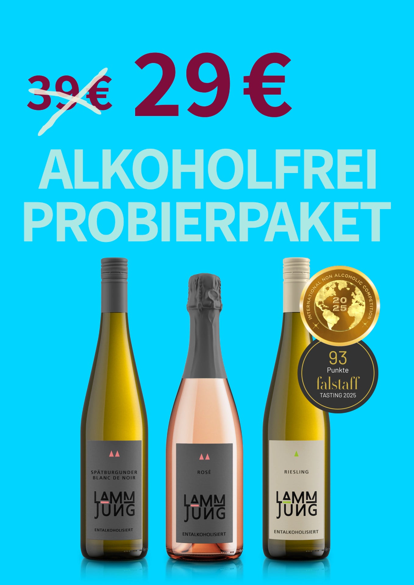Alkoholfreier Wein Probierpaket: Prämierte Qualität inklusive